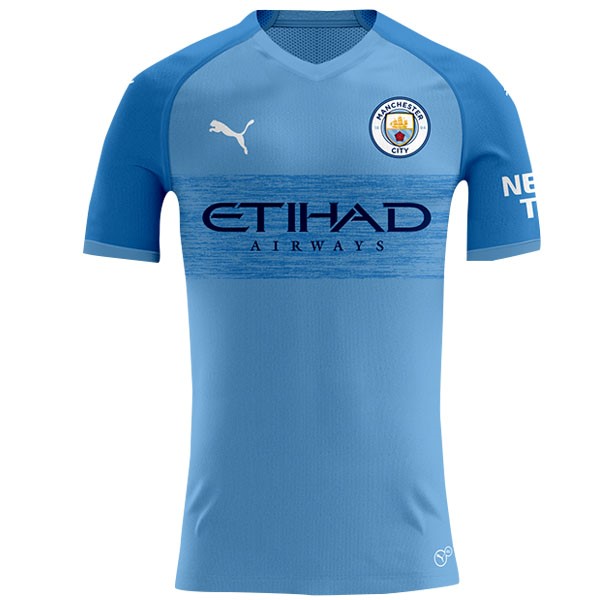 Tailandia Camiseta Manchester City Replica Primera Ropa 2019/20 Azul